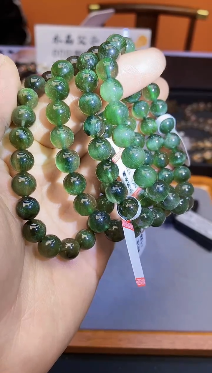 【闪购商品】水晶手链未镶嵌98 绿发9mm+ 多样性发其一