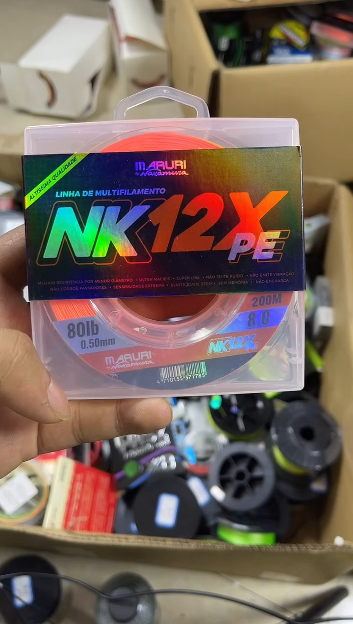 PE8#----12X橙色路亚线200米尾货