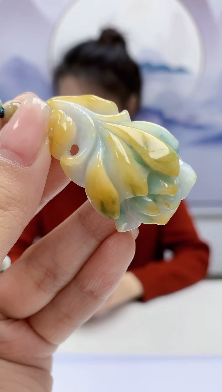 【闪购商品】定制翡翠未镶嵌5156kk-毛货挂件115