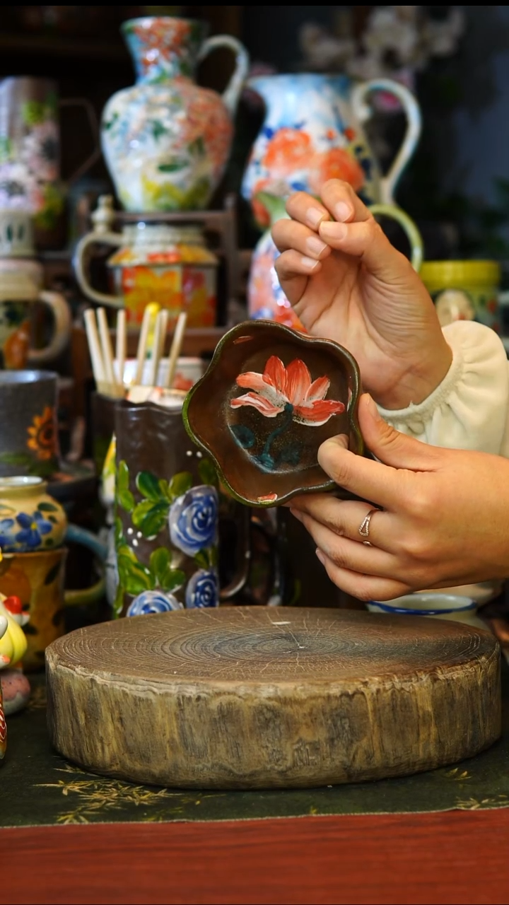 陶瓷12景德镇手工手绘釉下彩