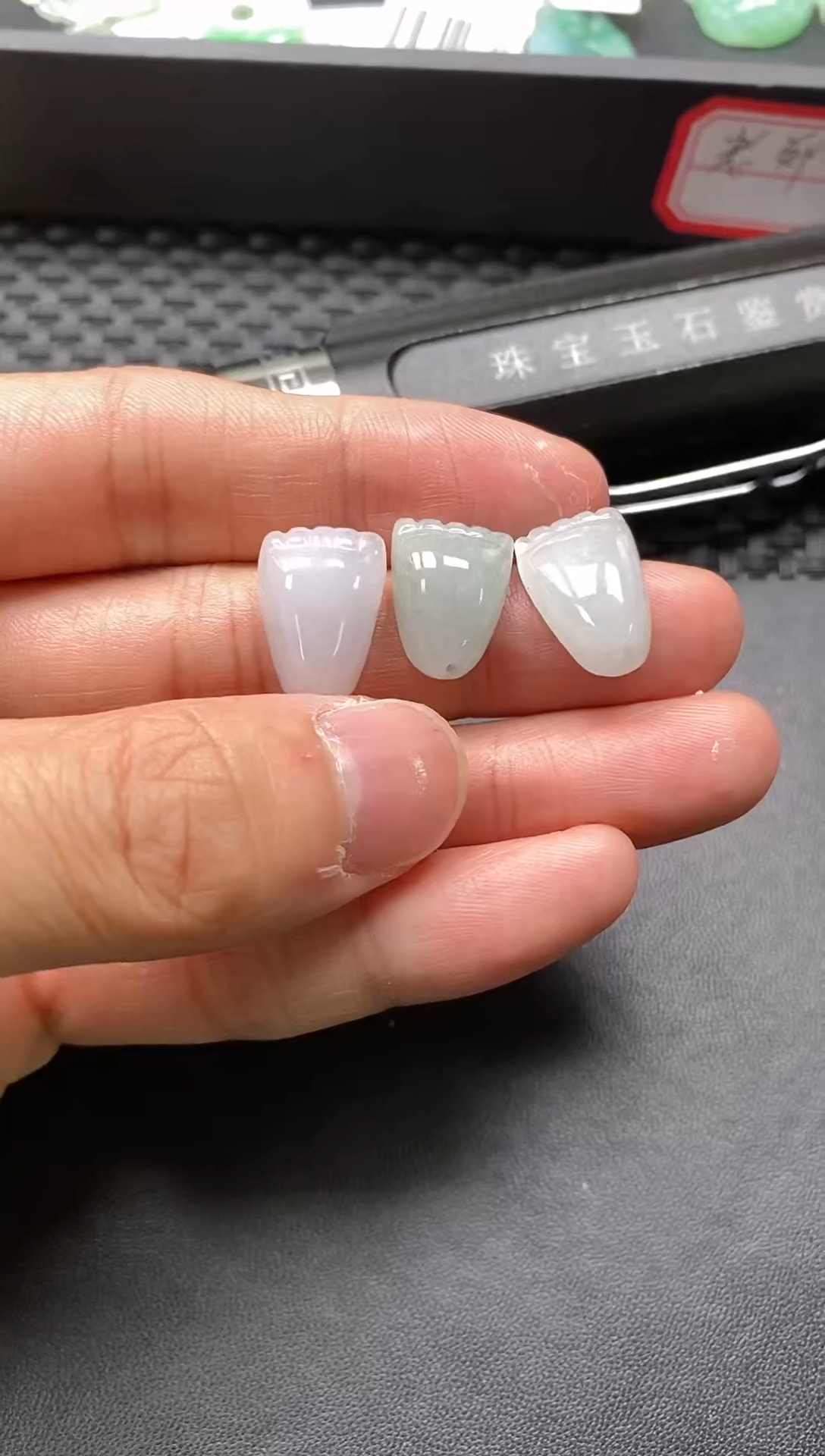 【闪购商品】翡翠颈饰未镶嵌123脚三只