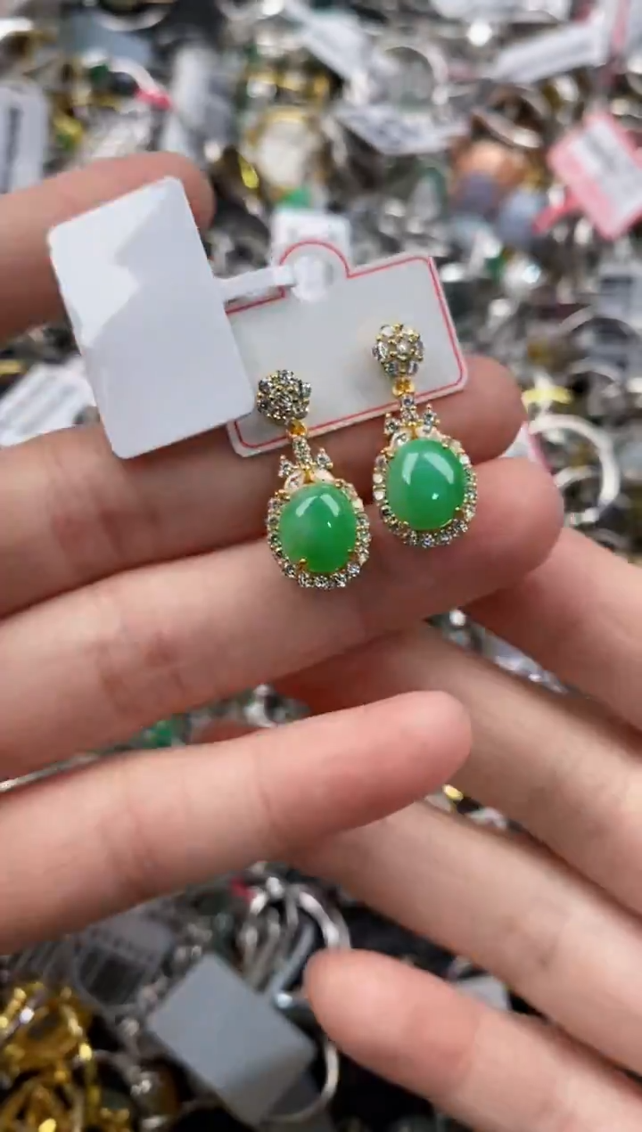 银S925镶嵌戒指翡翠333                6