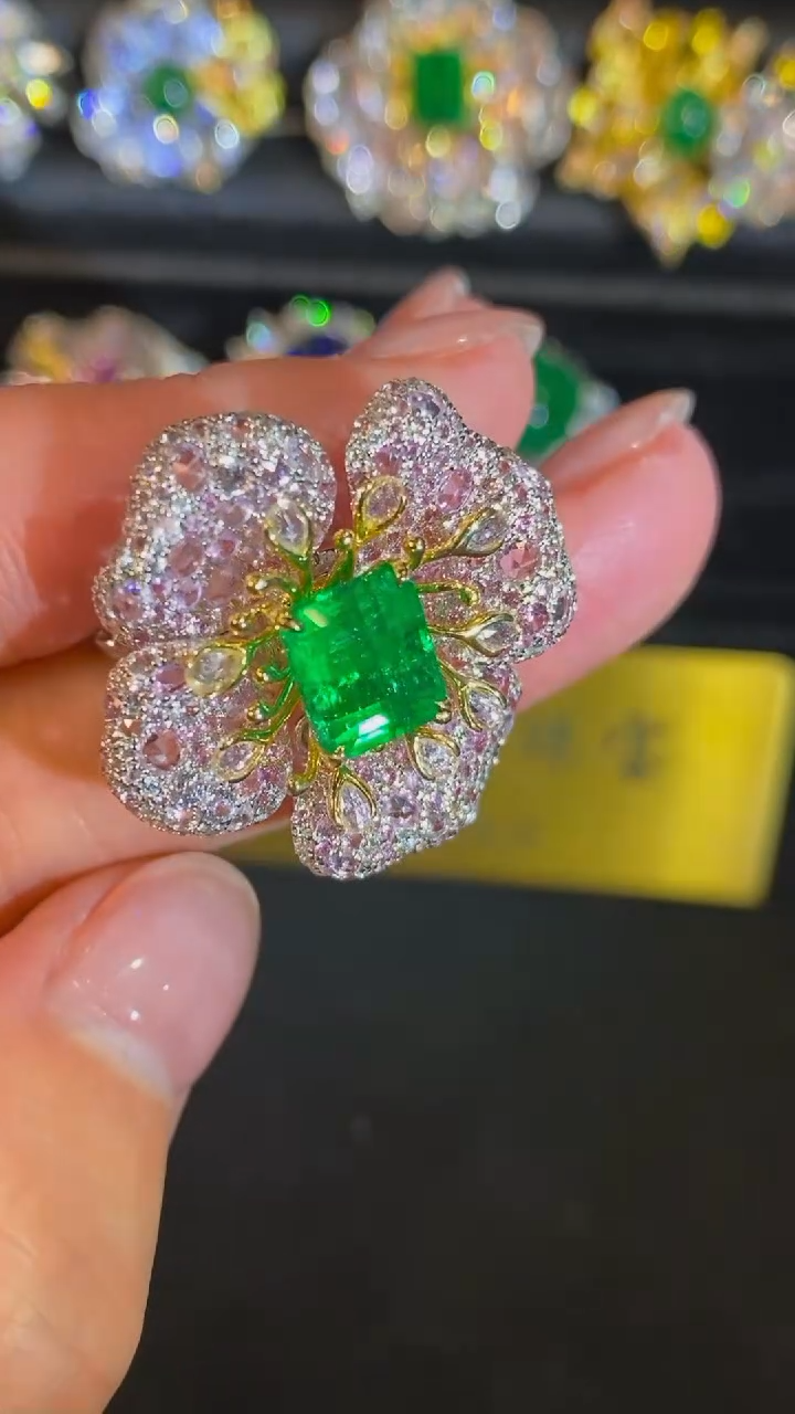 【闪购商品】祖母绿戒指未镶嵌2.35ct