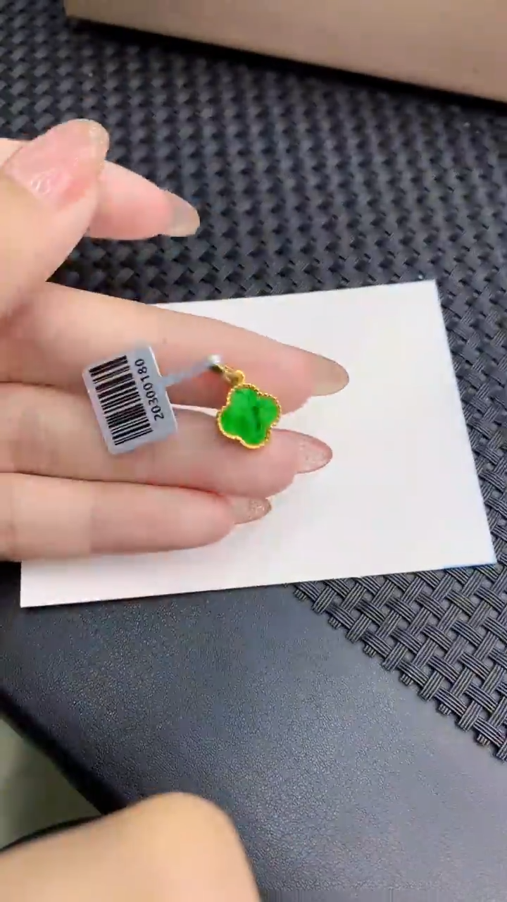 【闪购商品】翡翠银S925镶嵌颈饰            8