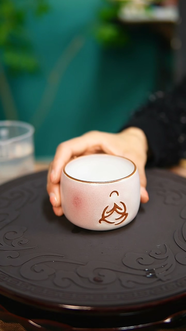 【闪购商品】杯钧尚源原矿钧瓷坐佛杯