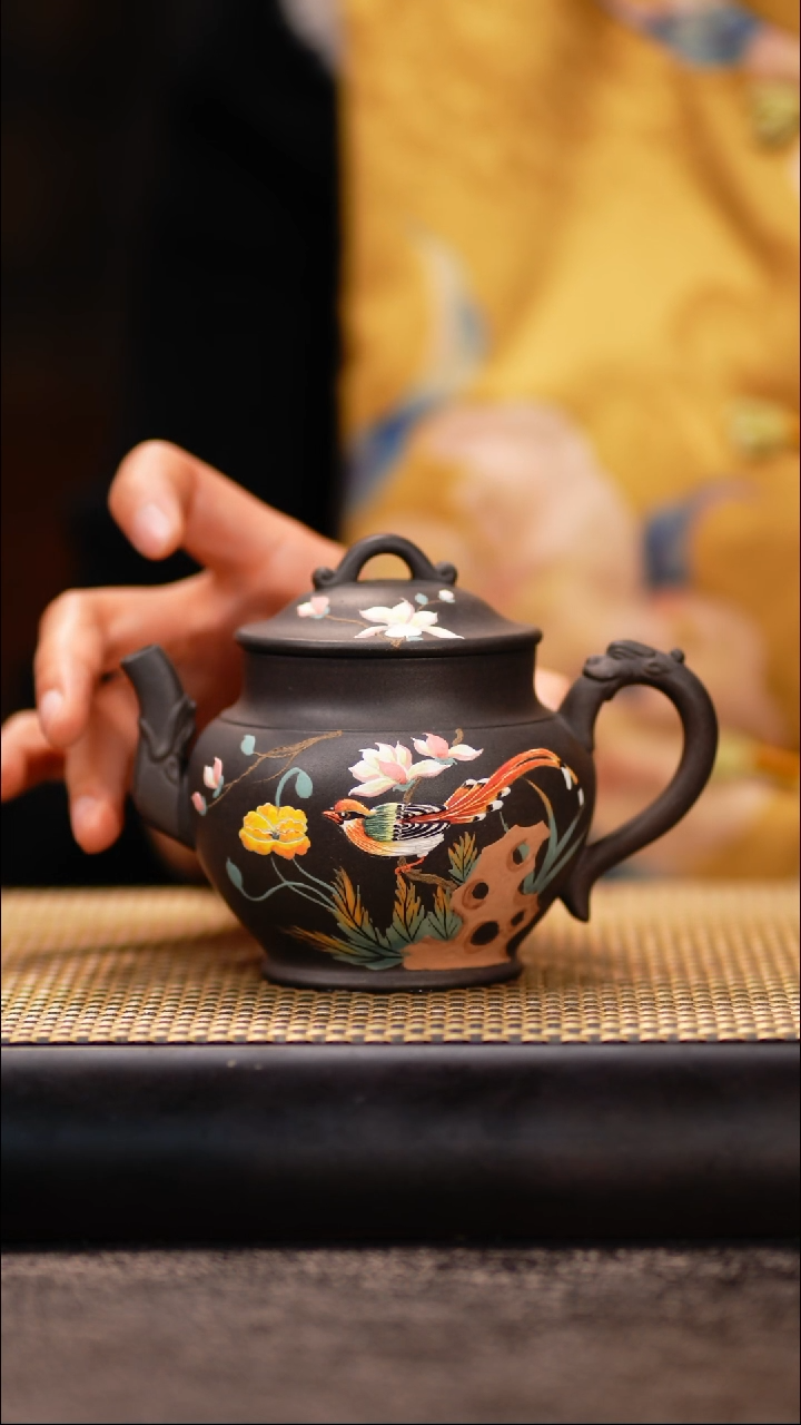 LJY63云雾天青 龙尊（花鸟）