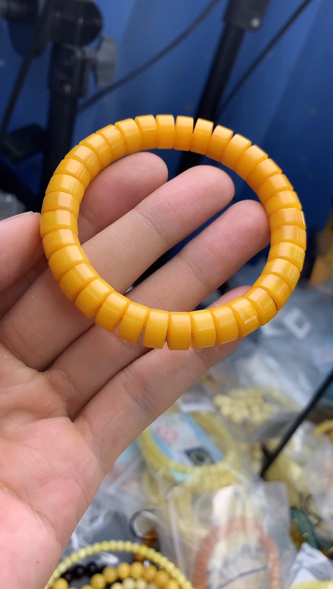 裸石蜜蜡未镶嵌手串