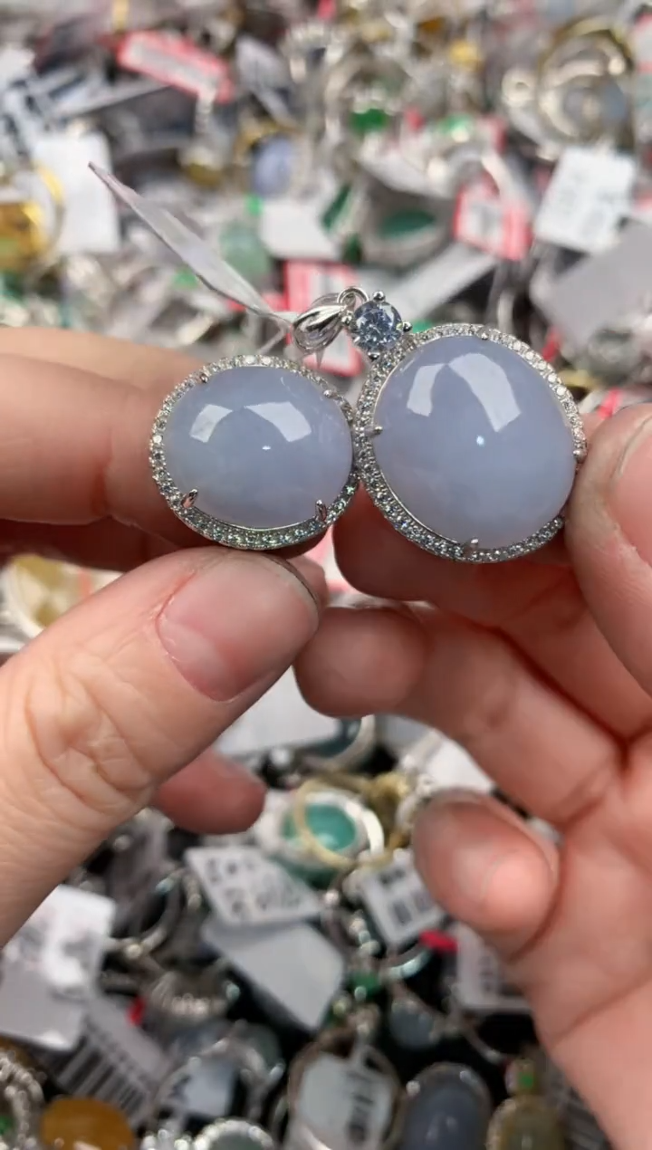 银S925镶嵌戒指翡翠13                  8