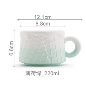 甜筒冰淇淋咖啡杯【薄荷绿】