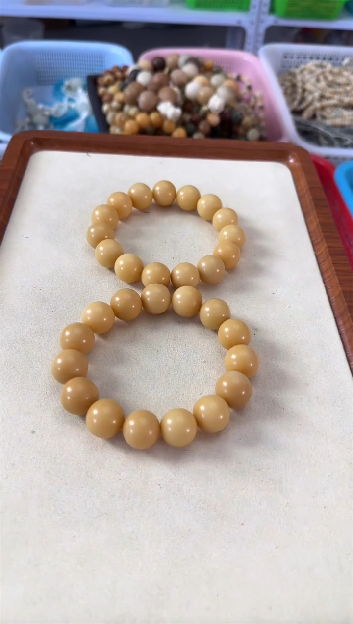 【闪购商品】白玉菩提手串16风化黄汤圆