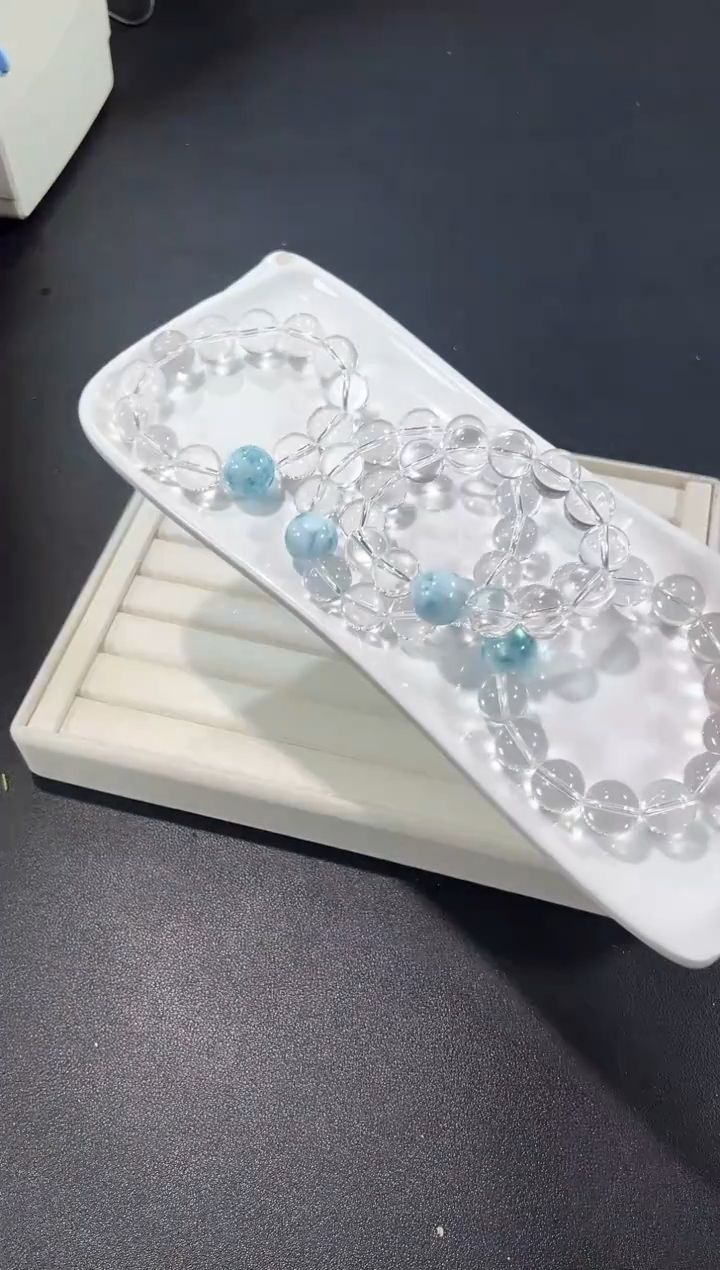 未镶嵌手串水晶2d多样性发其一【1条】默认微瑕/顶珠15mm