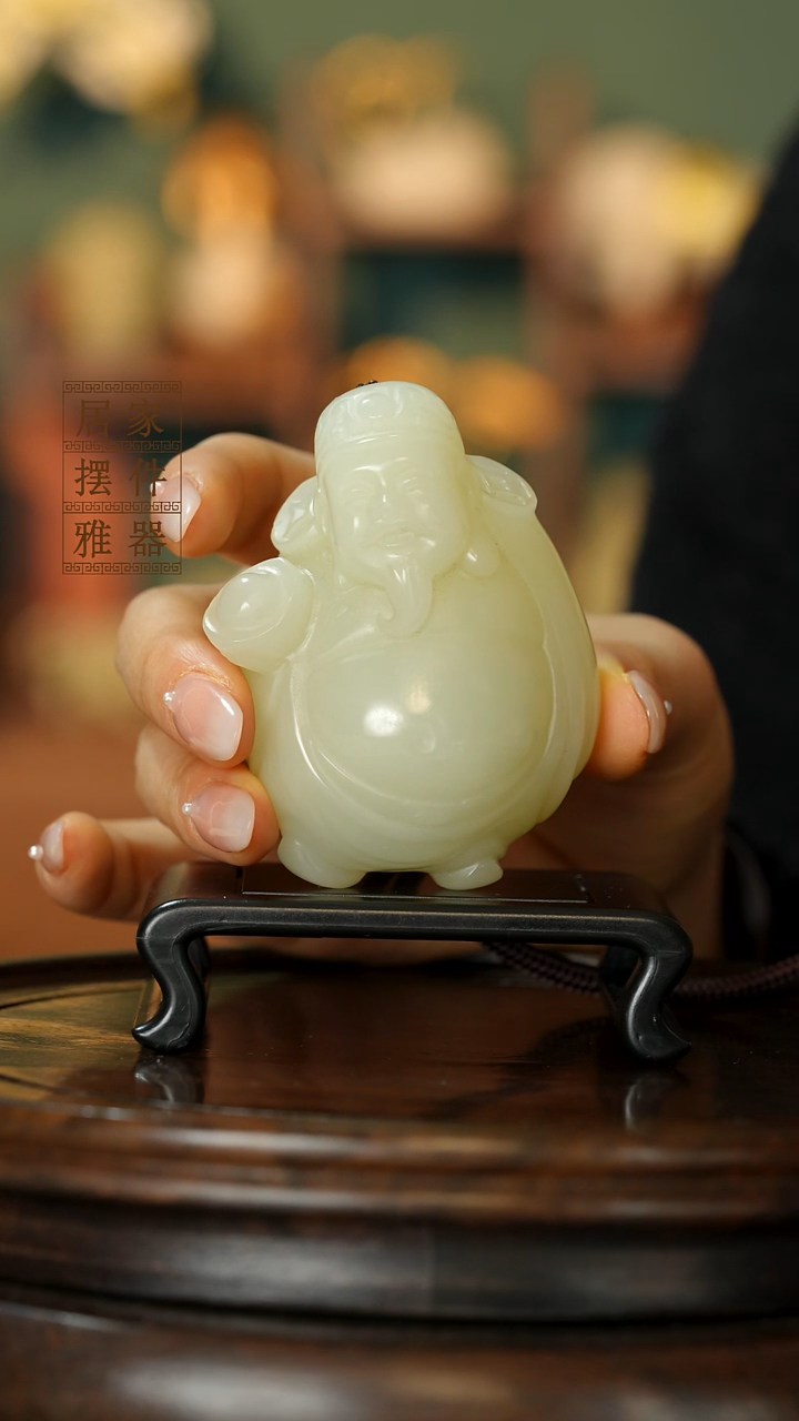 玉《富运亨通财神到》摆件