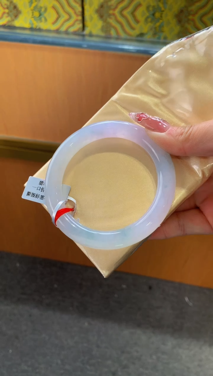 未镶嵌手镯翡翠-F80-圆条58