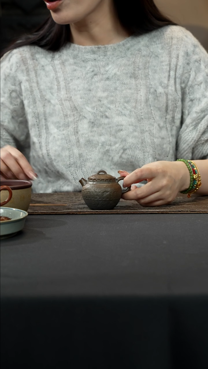 【闪购商品】紫砂茶壶柴烧瓦罐壶100cc