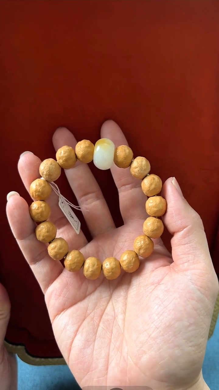 手串菩提未镶嵌砂糖橘且末糖顶珠