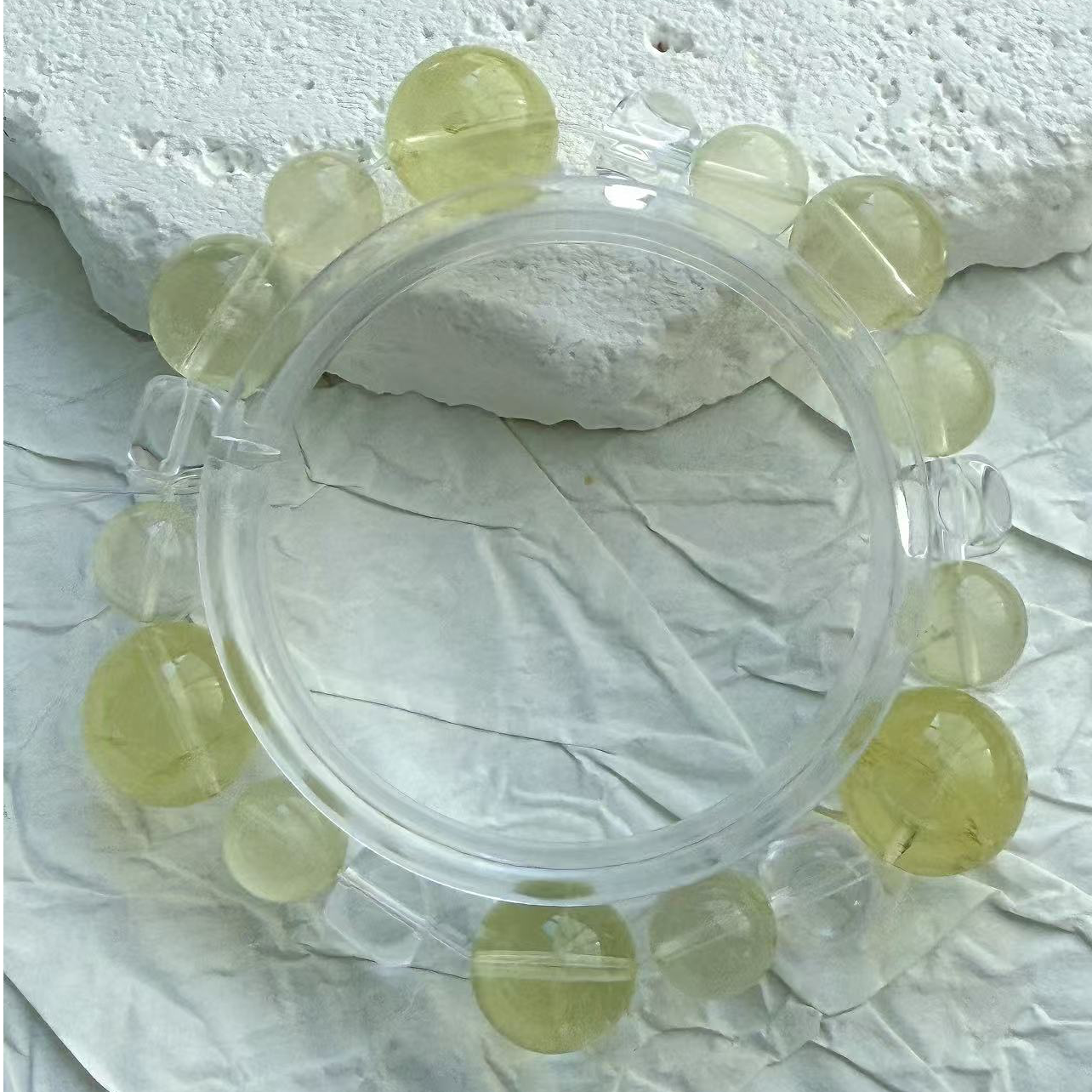 【晶玲小筑】天然黄水晶配白水晶，时尚百搭，清新优雅。