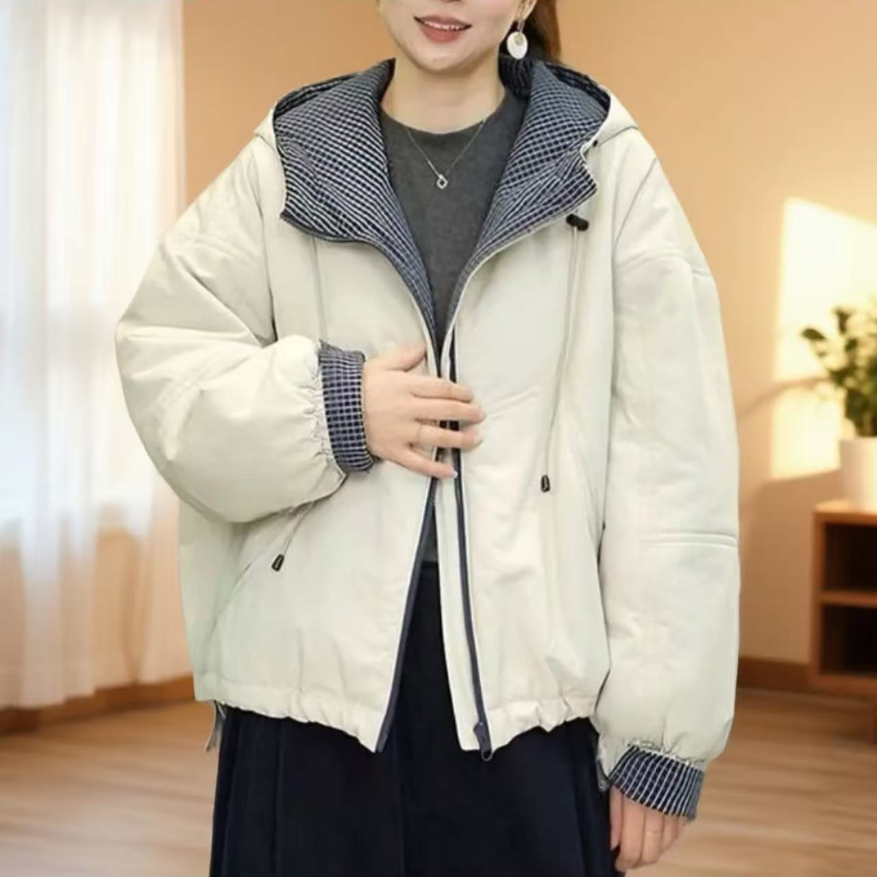 19184新款秋冬加厚休闲棉服百搭潮流