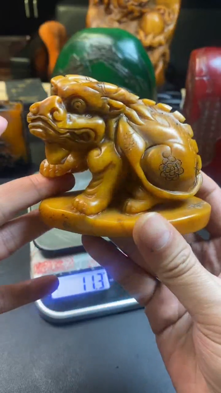 【闪购商品】寿山石印石田黄古兽章