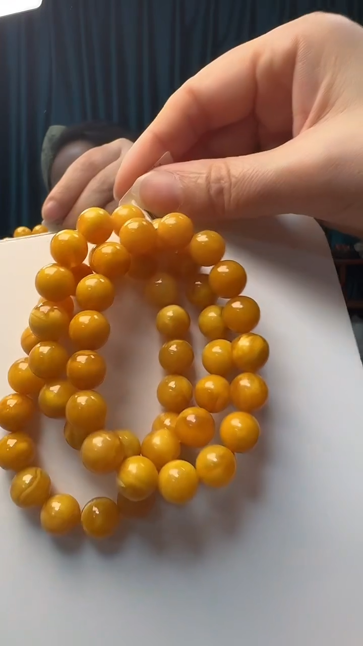 未镶嵌琥珀手链蜜蜡圆珠手串（多样性只发其一）