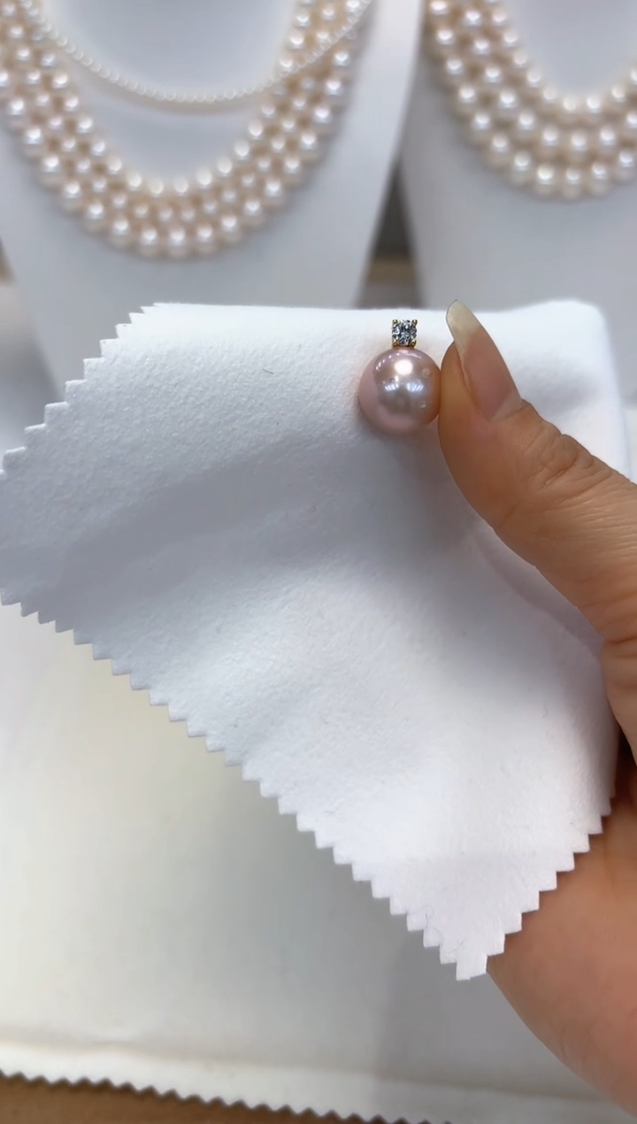 【闪购商品】淡水珍珠颈饰银S925镶嵌戴妃13+