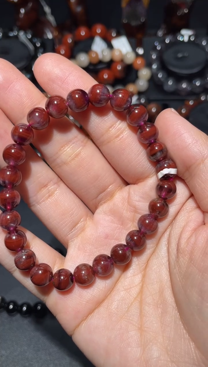 未镶嵌珠宝半成品水晶平****豆极光8mm-10