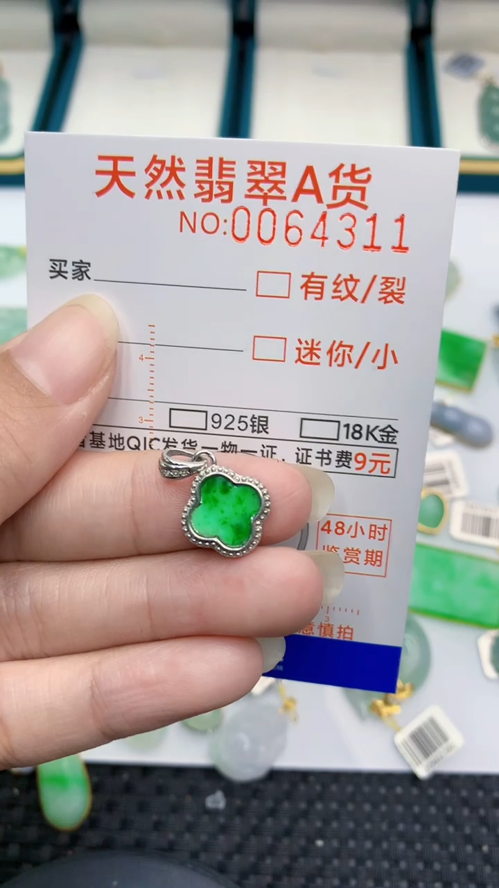 【闪购商品】翡翠颈饰银S925镶嵌            8