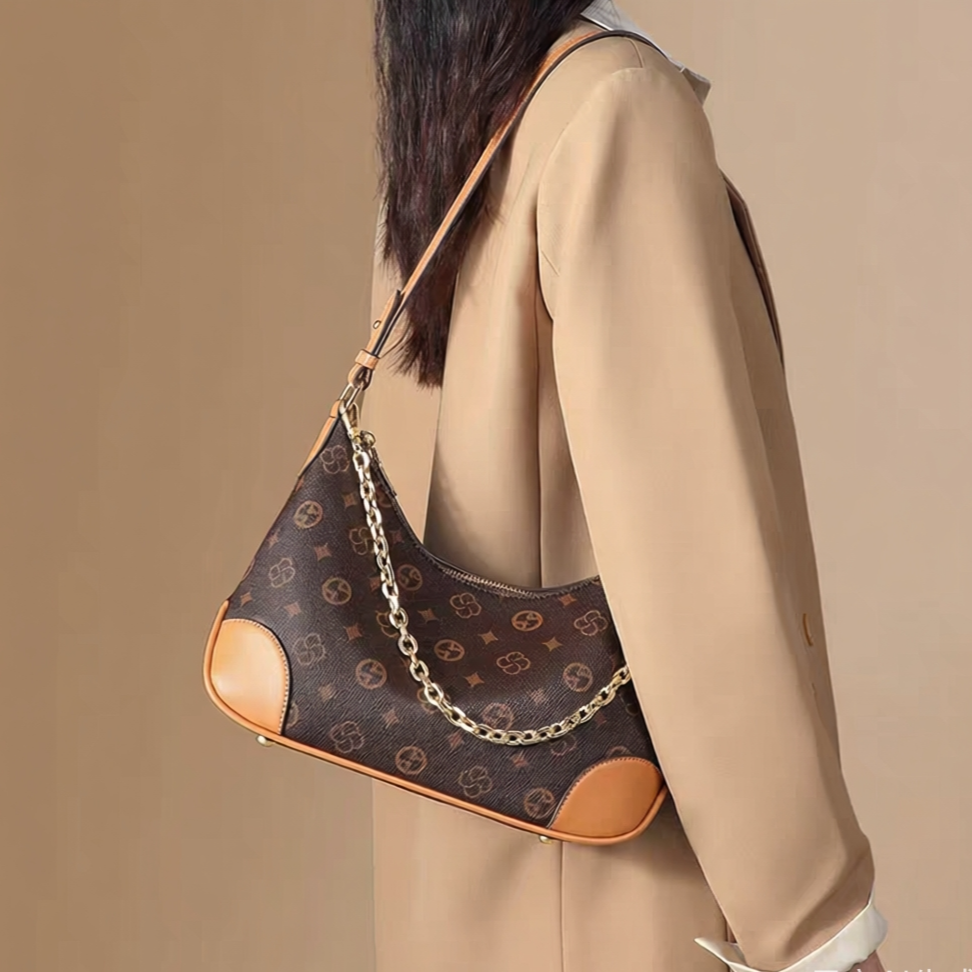 广州时尚渠道女包腋下双根链条包奢华风肩包单根单肩单肩包时尚