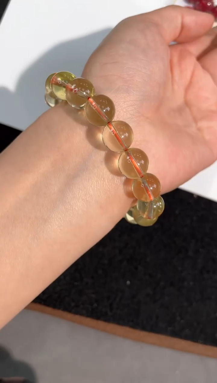 【闪购商品】黄晶手链未镶嵌8号巴西黄水单圈