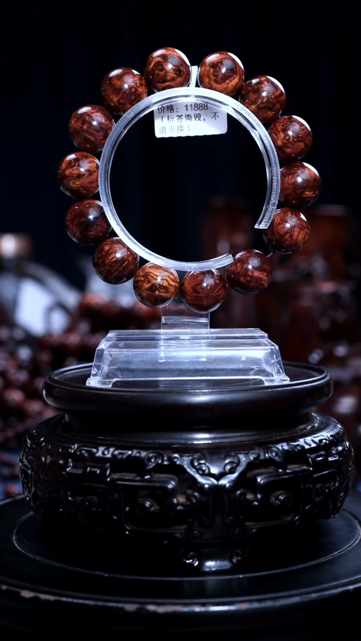 手串/手链黄花梨/降香黄檀可****样海南黄花梨老料1.6留疤手串