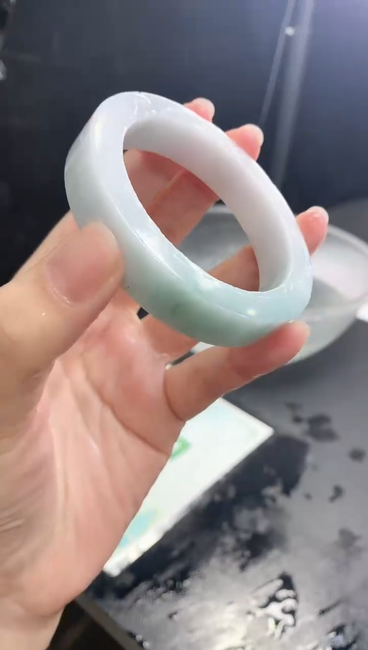 【闪购商品】定制翡翠手镯未镶嵌34 56-59正