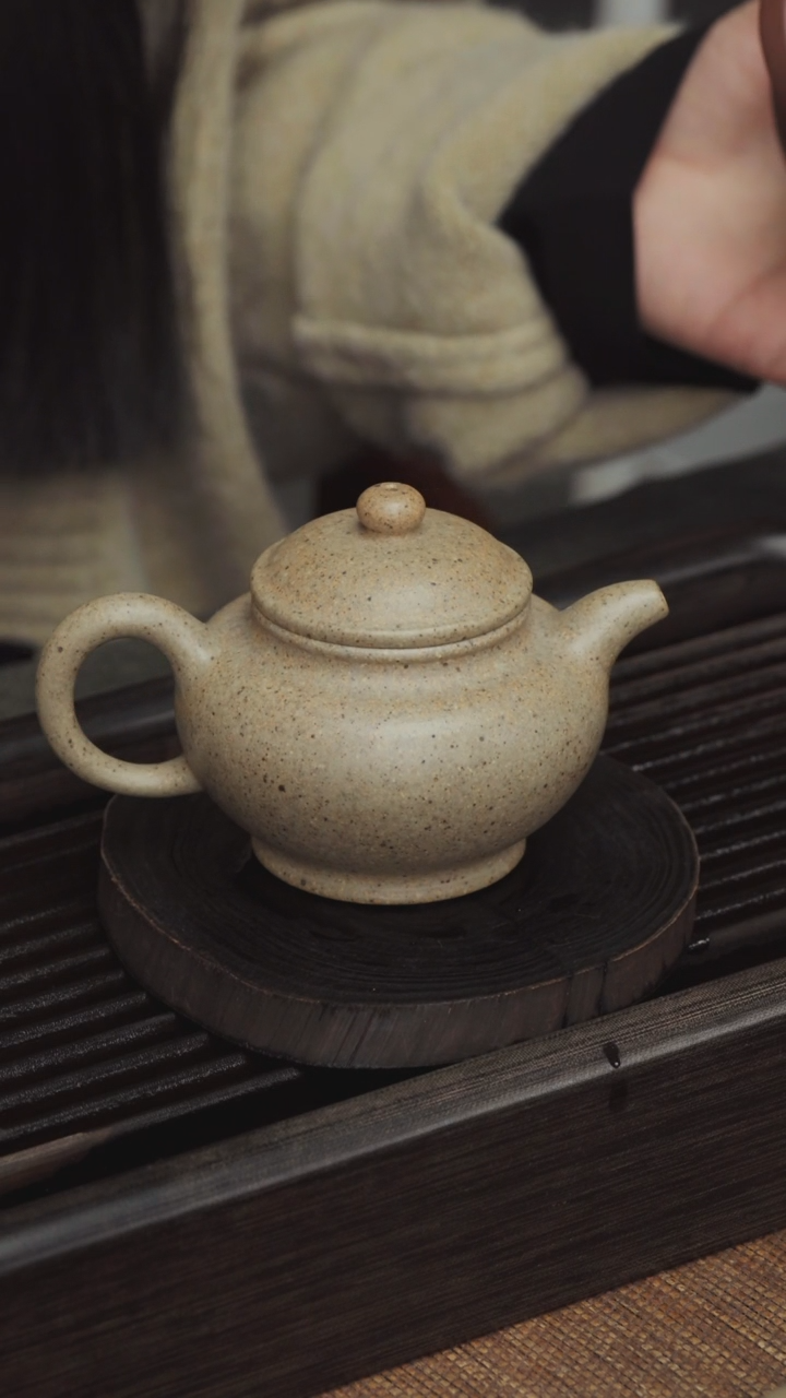 【闪购商品】紫砂茶壶本绿柴烧-掇只-120CC