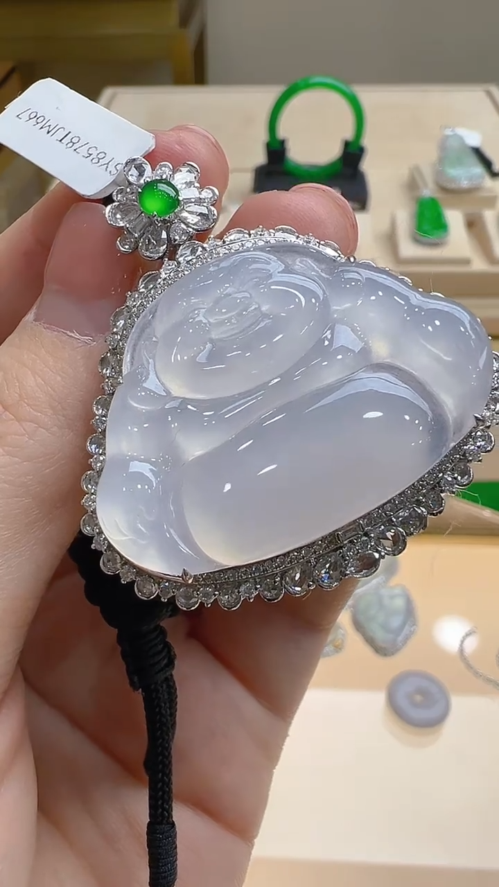 【闪购商品】翡翠吊坠(不含链)18K金镶嵌多样性发货拍一发一