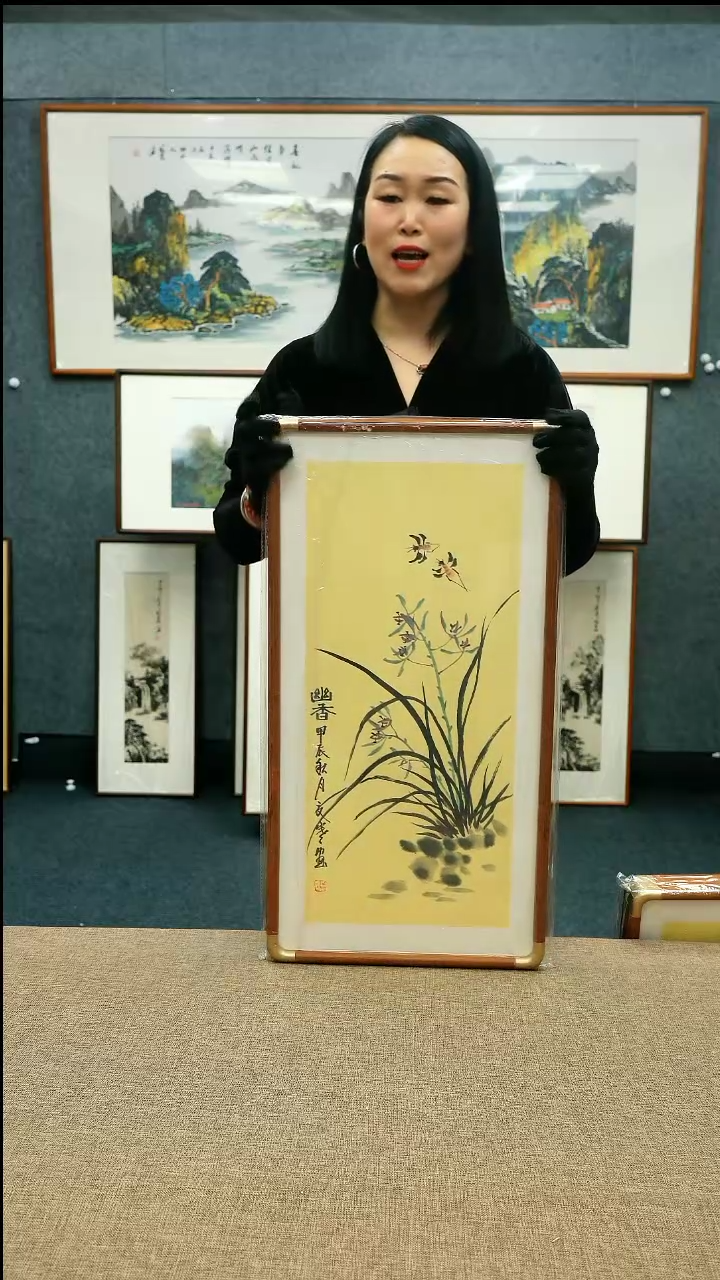 【闪购商品】国画33*66夏寒老师花鸟