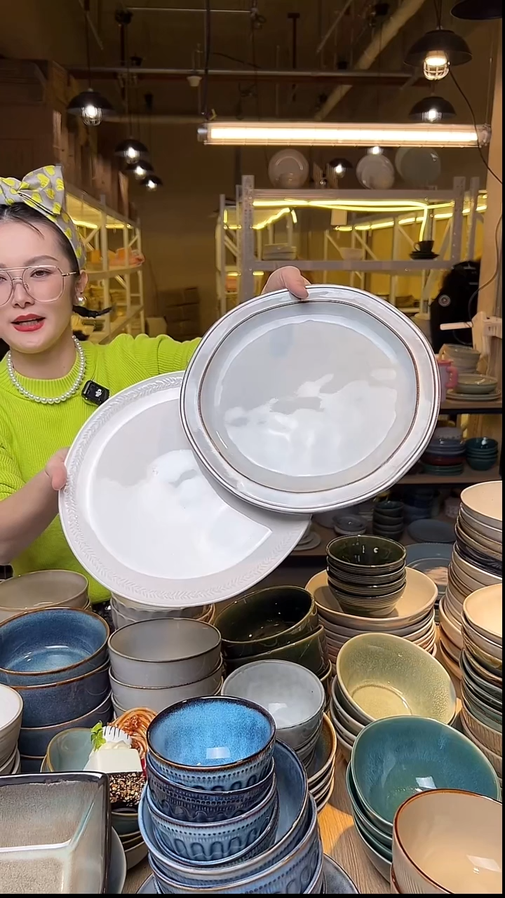 瓷98外贸尾货窑变釉下彩默认瑕疵