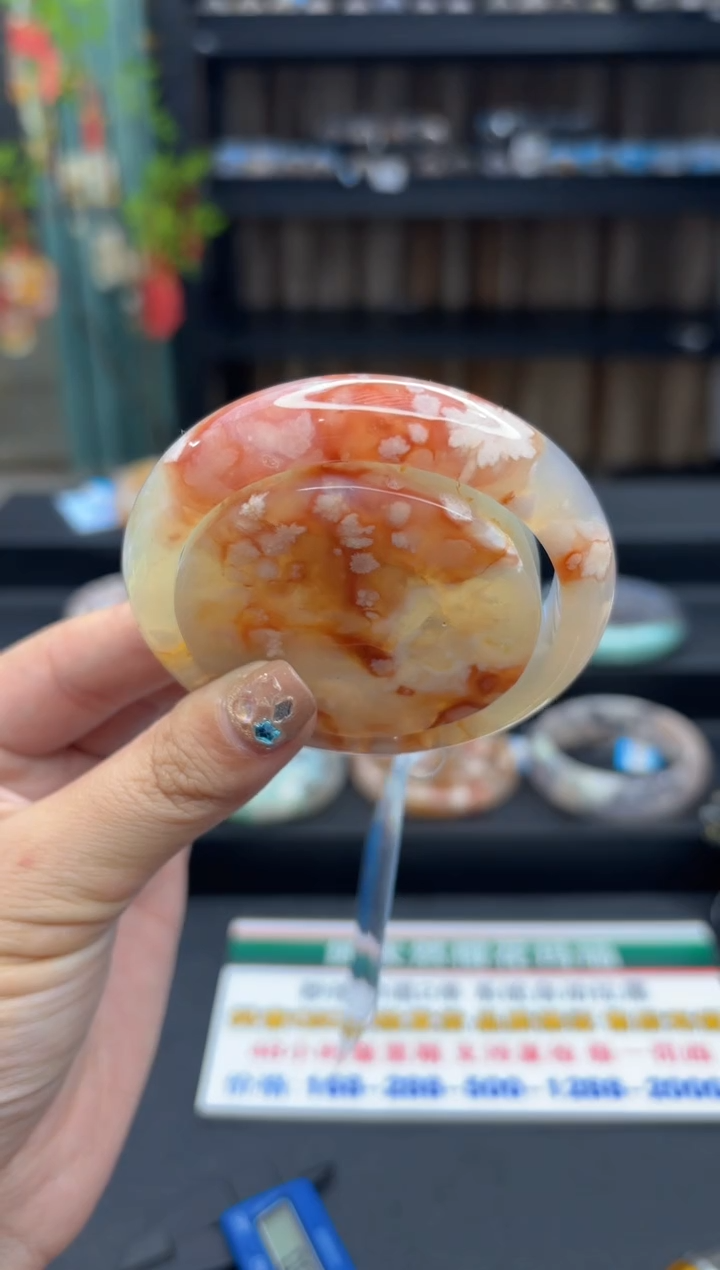 【闪购商品】石英质玉手镯未镶嵌436（56圈赠送镯心）