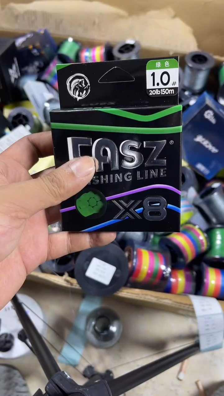 PE---1.0---X8绿白色路亚线150米TW