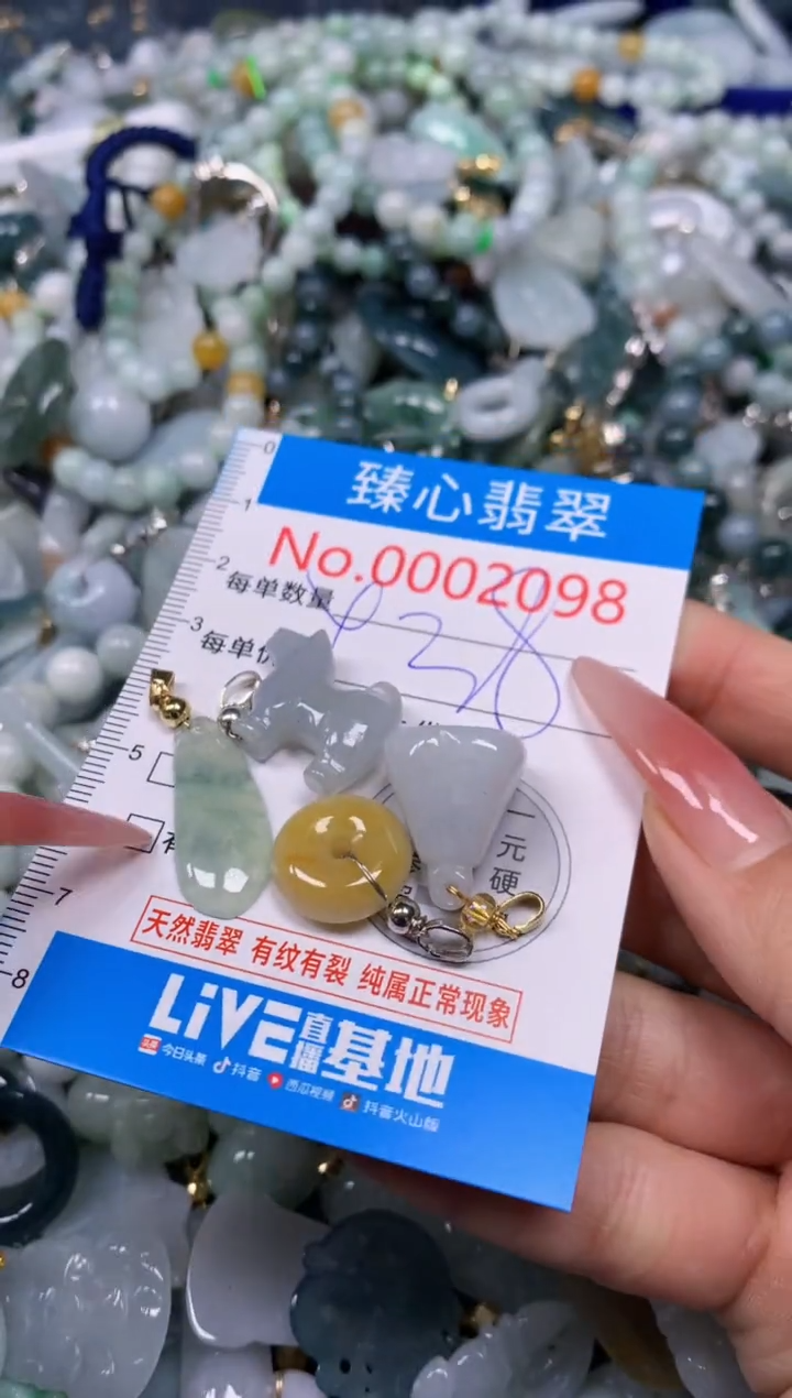 【闪购商品】翡翠颈饰未镶嵌含绳000098