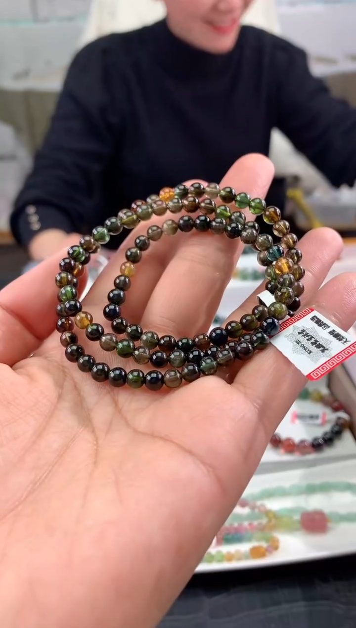 【闪购商品】碧玺手串未镶嵌多样性发一条