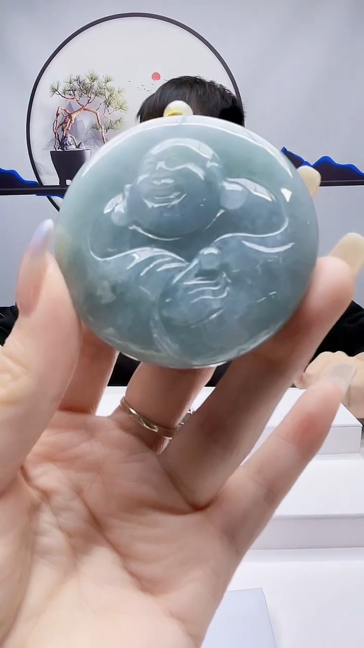 未镶嵌定制翡翠毛货挂件55