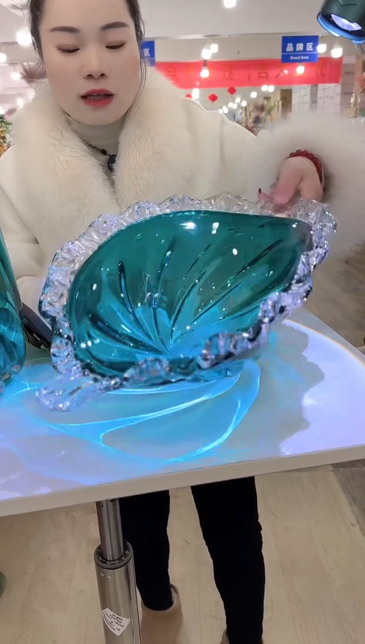 【闪购商品】无铅玻璃甄选花器-k-早 果盘1