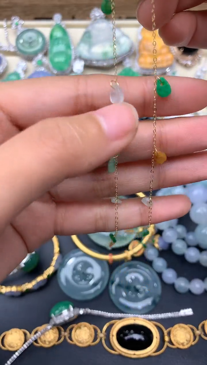 【闪购商品】翡翠颈饰18K金镶嵌62-中国好珍宝