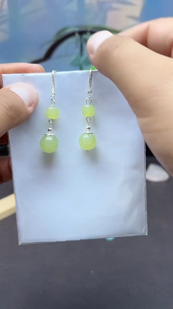 未镶嵌东陵石耳饰310