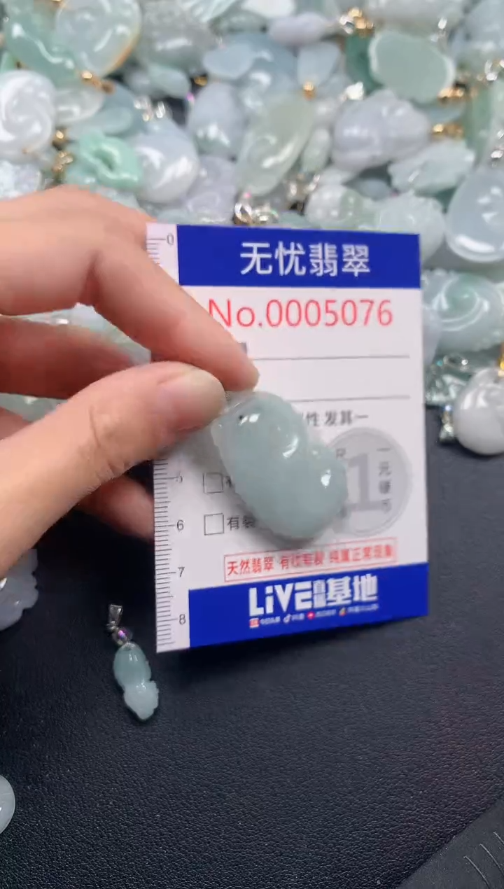 吊坠(不含链)未镶嵌翡翠5076