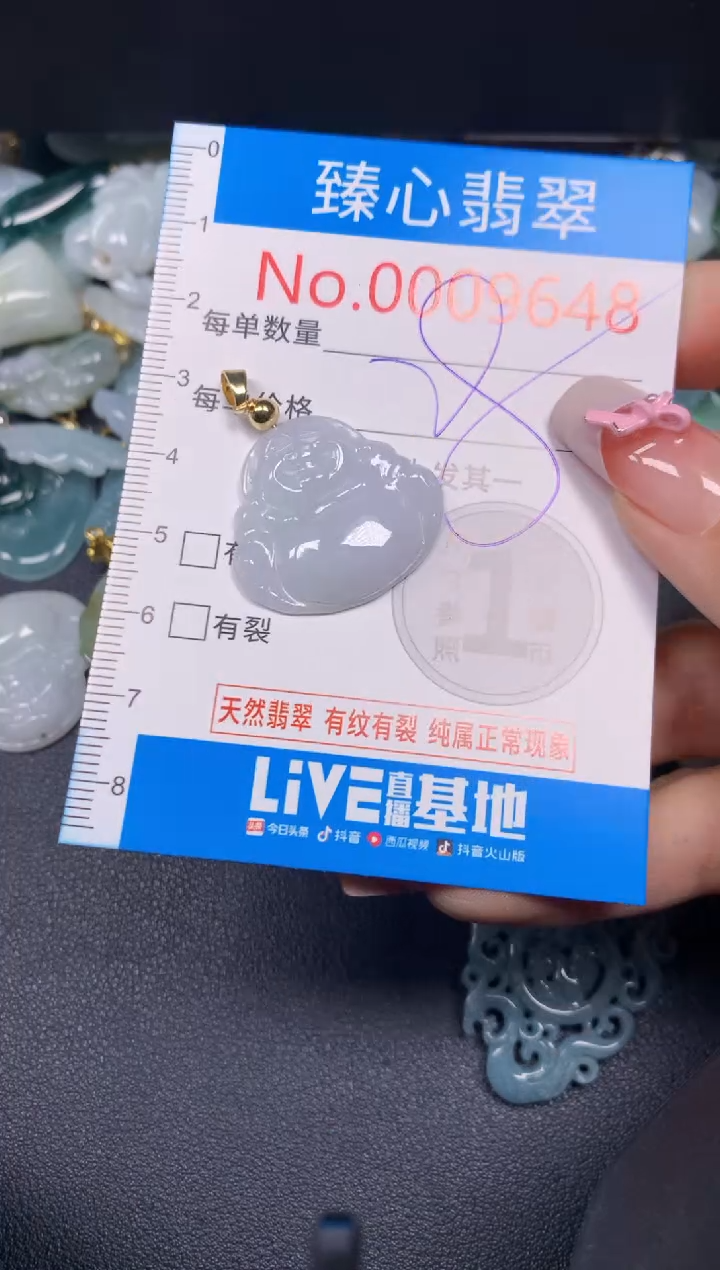 【闪购商品】翡翠颈饰未镶嵌含绳0009648