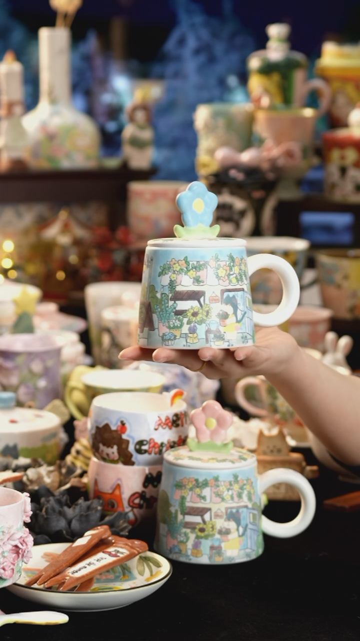 其他陶景德镇釉下彩手绘设计师款陶瓷