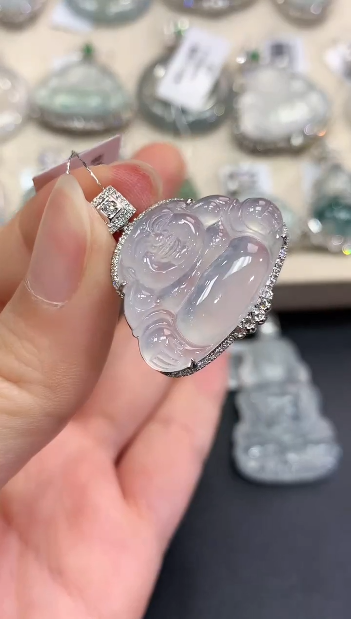 【闪购商品】翡翠颈饰18K金镶嵌C69   多样性一件发货