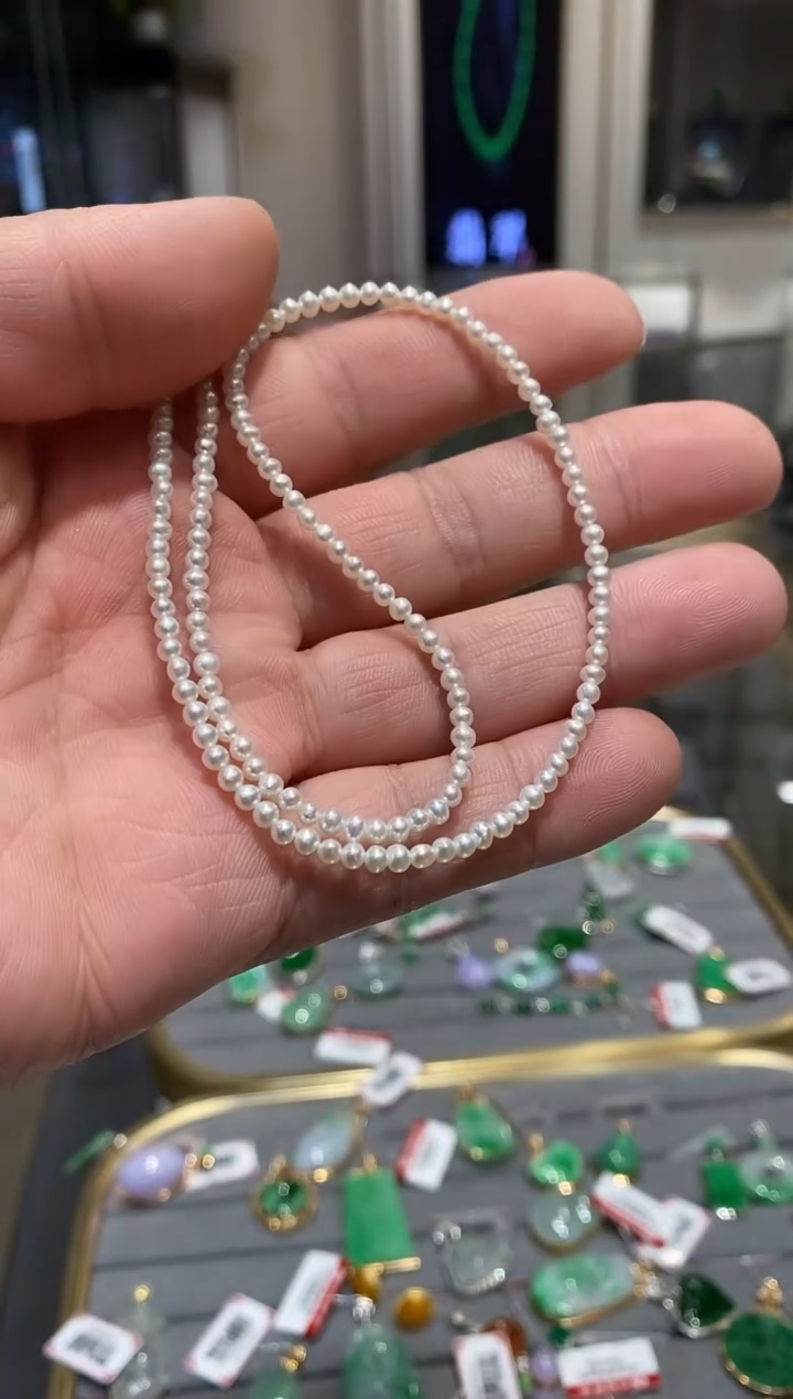 【闪购商品】淡水珍珠颈饰未镶嵌实体清货