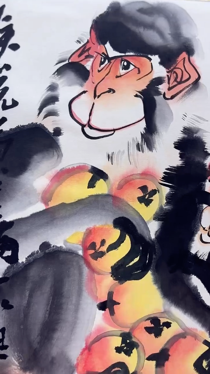 油画王冠人国画作品2