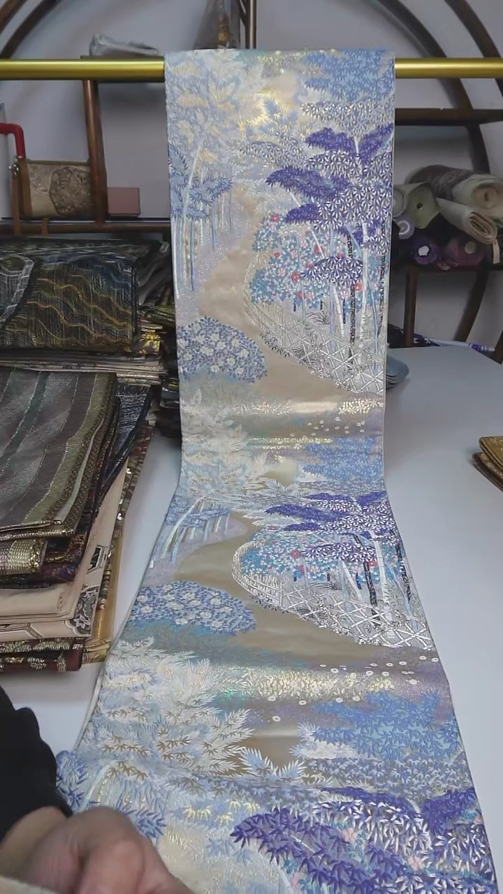 【闪购商品】织绣70西阵织六通竹林