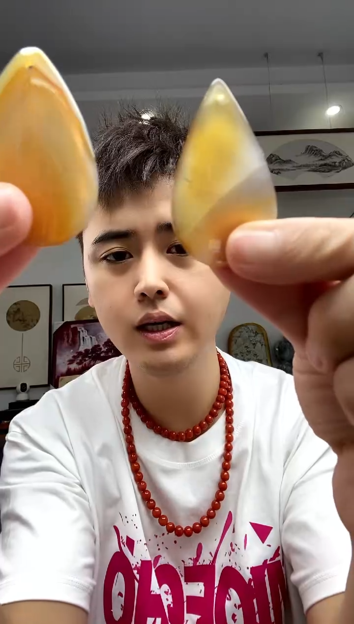 玛瑙/玉髓颈饰未镶嵌水滴吊坠